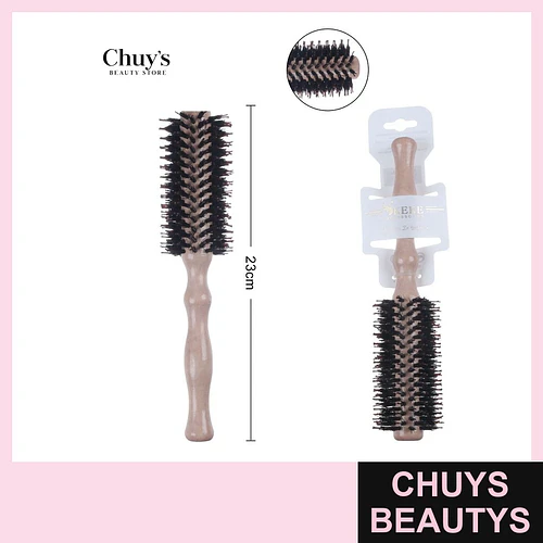 Cepillo redondo de madera 23cm - Chuys Beautys | Chuys Beautys
