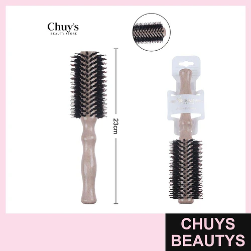 Cepillo Redondo de Madera 23cm - Chuys Beautys | Chuys Beautys