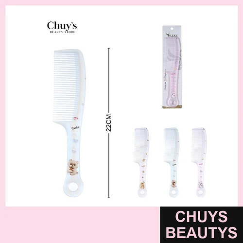 Peine plástico con diseño cute - Chuys Beautys | Chuys Beautys