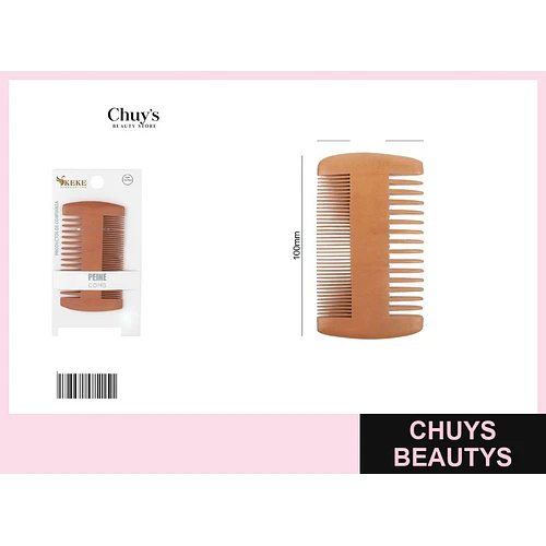 Peineta de Madera 100*55mm - Chuys Beautys | Chuys Beautys
