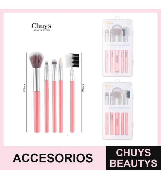 Set de brochas para maquillaje