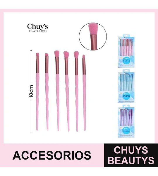 Set de Brochas para Maquillaje