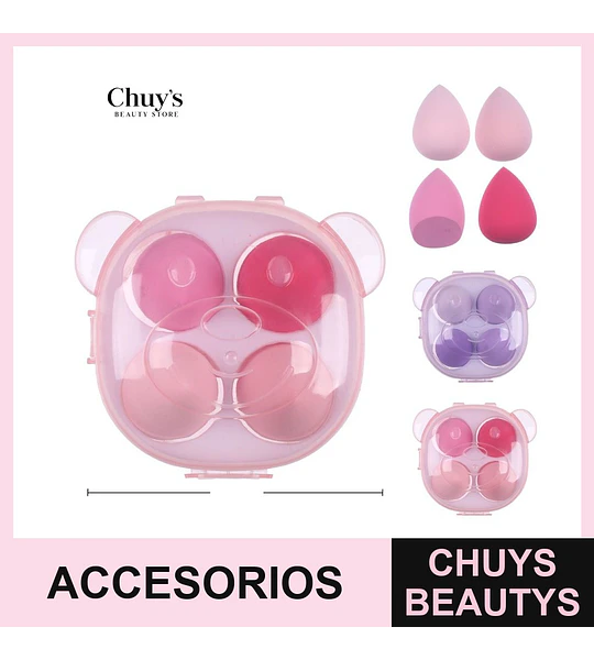 Esponjas de Maquillaje 4Pcs 8.5*6cm
