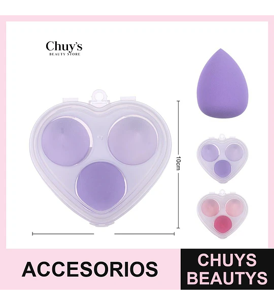 Esponjas de Maquillaje 3 Piezas