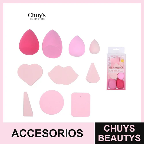 Esponjas de Maquillaje 5 Pcs - Chuys Beautys | Chuys Beautys
