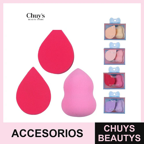 Esponjas de Maquillaje 3 Pcs - Chuys Beautys | Chuys Beautys