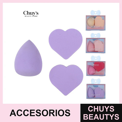 Esponjas de Maquillaje 3 Piezas - Chuys Beautys | Chuys Beautys