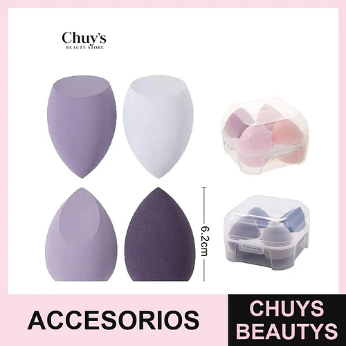 Esponjas Beauty Blender 4Pcs - Chuys Beautys | Chuys Beautys