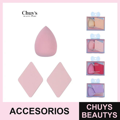 Esponjas de Maquillaje 3 Pcs - Chuys Beautys | Chuys Beautys