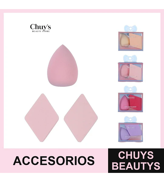 Esponjas de Maquillaje 3 Pcs