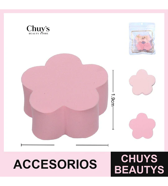 Esponja de Maquillaje Floral