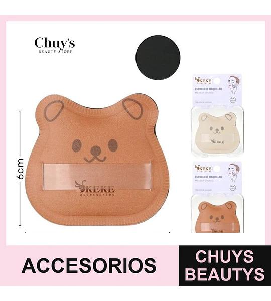Esponja de Maquillaje con Forma de Oso