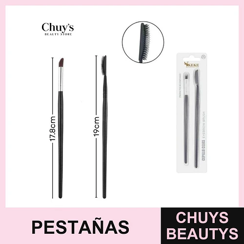 Brochas para pestañas y ojos 2pcs - Chuys Beautys | Chuys Beautys