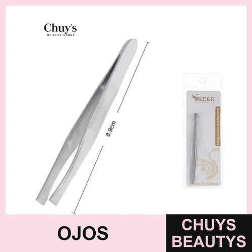 Pinzas de Cejas Acero Inoxidables 8.9cm - Chuys Beautys | Chuys Beautys