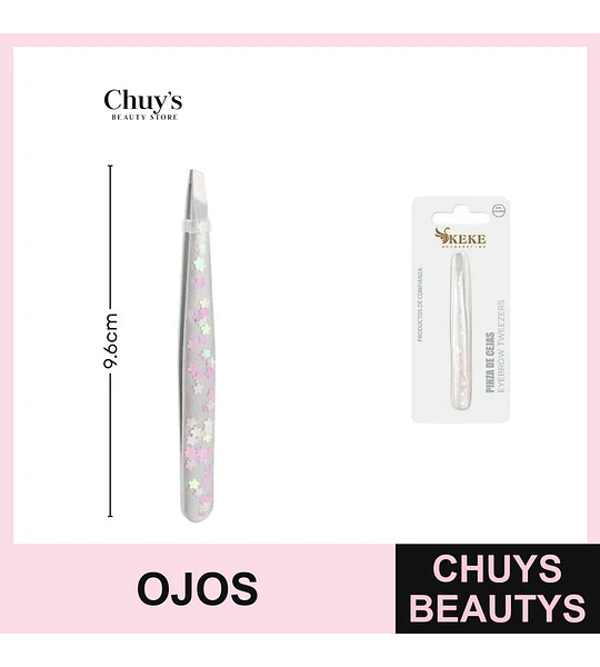 Pinzas para cejas acero inoxidable 96*9mm