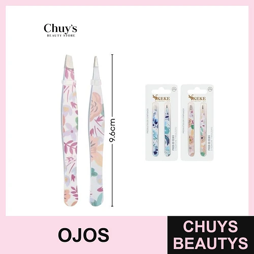 Pinza de cejas acero inoxidable 96*10mm 2pcs - Chuys Beautys | Chuys Beautys