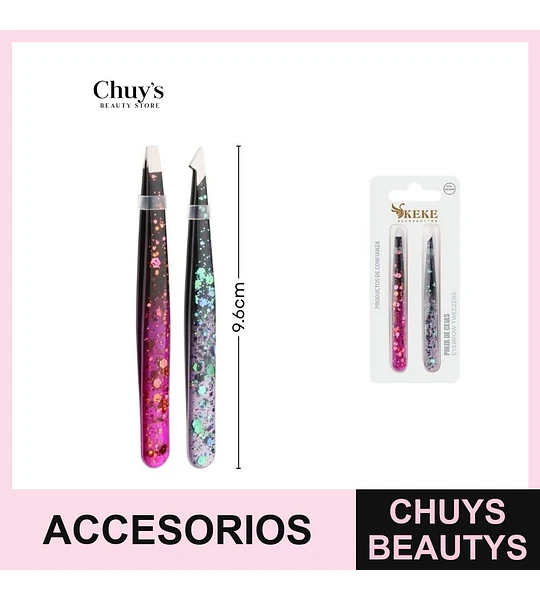 Set de Pinza Acero Inoxidable 2 Pcs