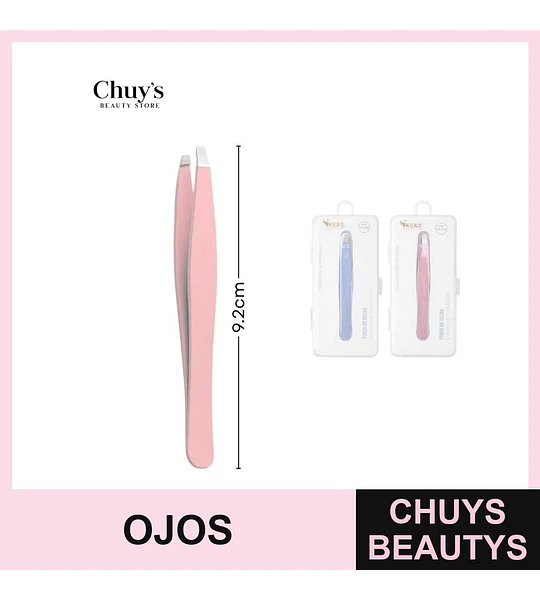 Pinzas para cejas acero inoxidable 92*10mm