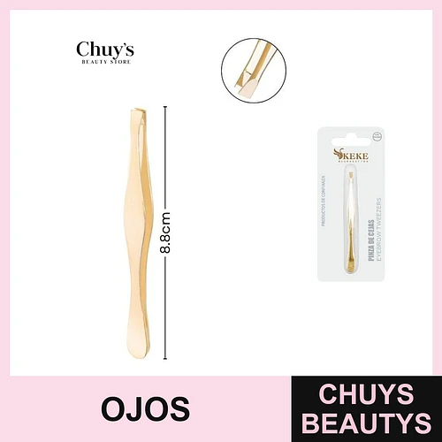 Pinzas para cejas doradas - Chuys Beautys | Chuys Beautys