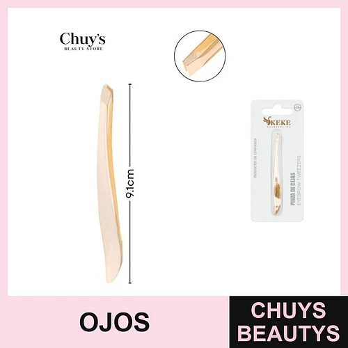 Pinzas para cejas doradas - Chuys Beautys | Chuys Beautys