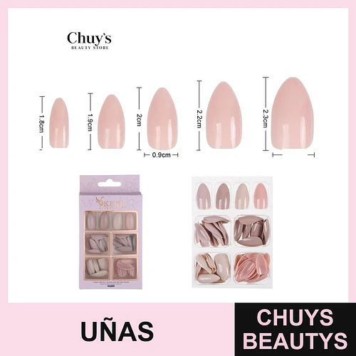 Uñas Postizas Unicolor 96 Piezas - Chuys Beautys | Chuys Beautys