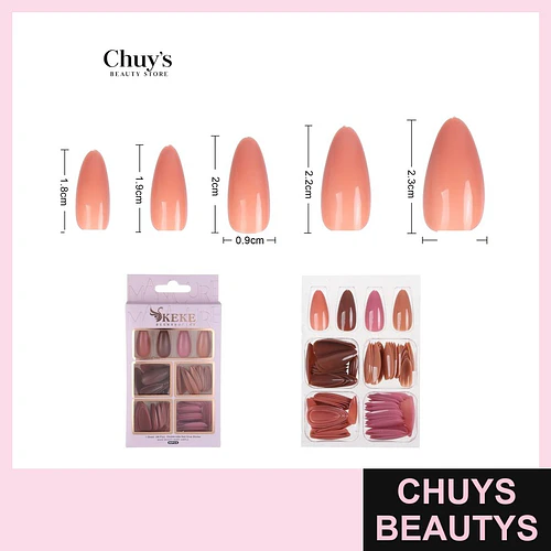 Unas Unicolor 96 Pcs - Chuys Beautys | Chuys Beautys