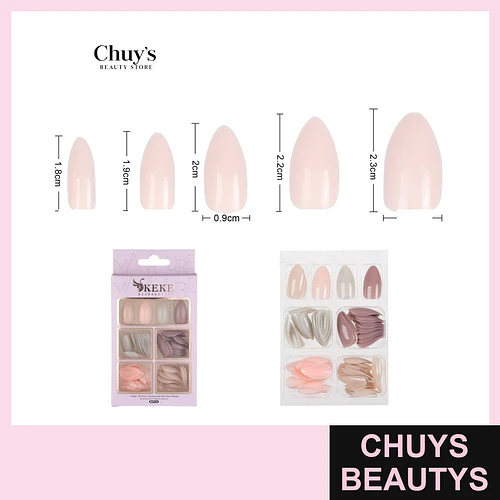 Unas Unicolor 96 Pcs - Chuys Beautys | Chuys Beautys