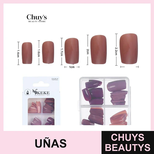 Uñas Tips de Colores 96 Piezas - Chuys Beautys | Chuys Beautys