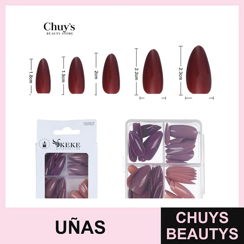 Uñas Tips de Colores 96 Piezas - Chuys Beautys | Chuys Beautys