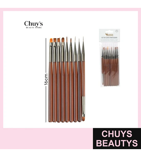 Set de Pinceles para Maquillaje