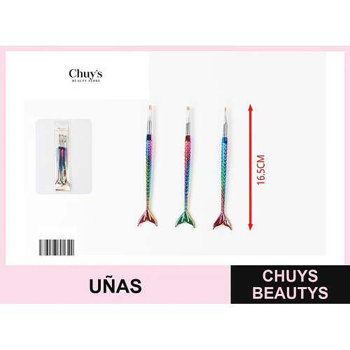 Pincel de Uñas Sirena - Chuys Beautys | Chuys Beautys