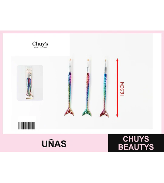 Pincel de Uñas Sirena
