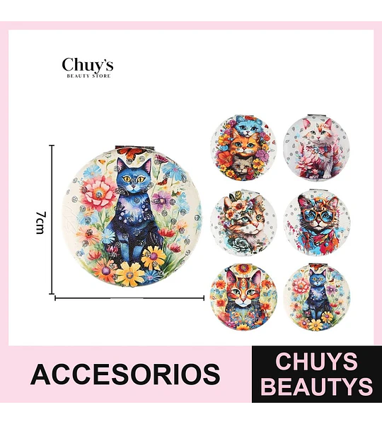 Espejos para cartera estampados