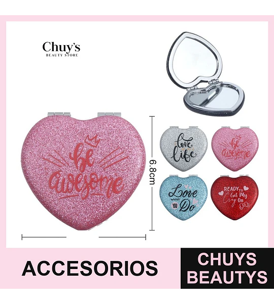 Espejos para cartera estampados
