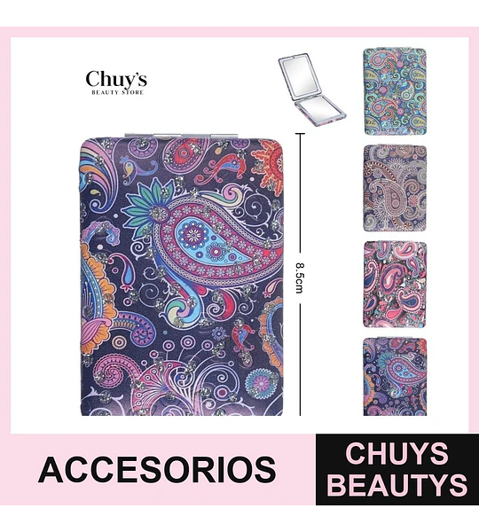 Espejos para cartera estampados