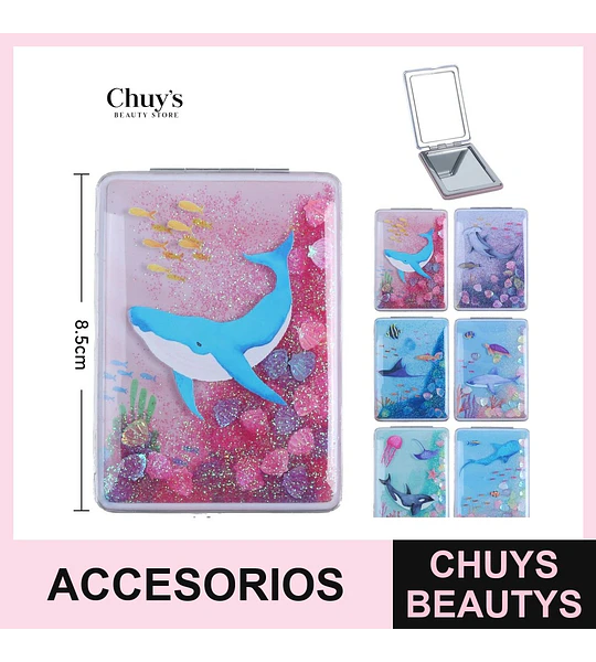 Espejos para cartera estampados