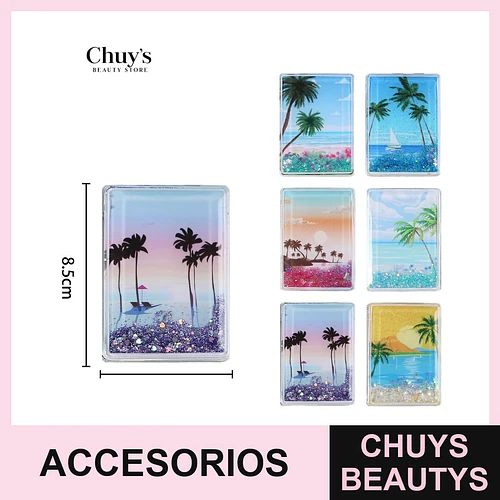 Espejo de Cartera con Brillos - Chuys Beautys | Chuys Beautys