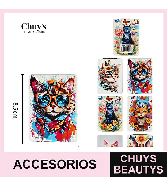 Espejos para cartera estampados