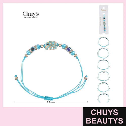 Pulsera artesanal con mano de Fátima - Chuys Beautys | Chuys Beautys