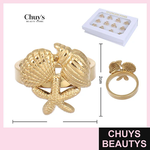 Caja de Anillos Acero Inoxidable - Chuys Beautys | Chuys Beautys