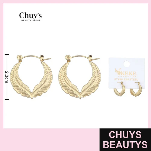 Pendientes Acero Inoxidables 2-3cm - Chuys Beautys | Chuys Beautys