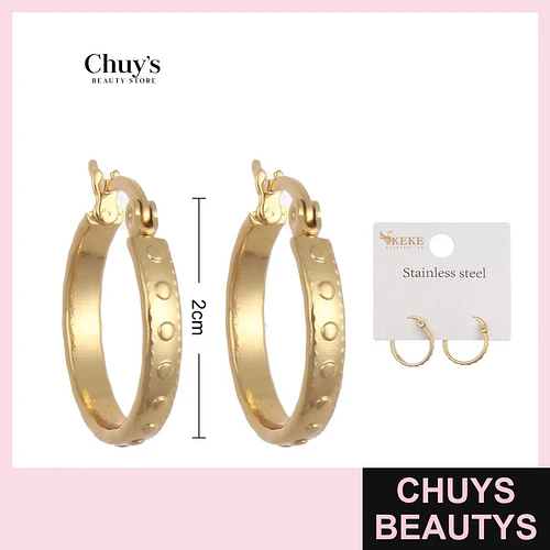 Argollas Acero Inoxidable 20 mm - Chuys Beautys | Chuys Beautys
