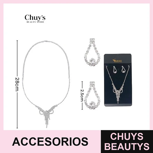 Conjunto de Accesorios con Piedreria - Chuys Beautys | Chuys Beautys