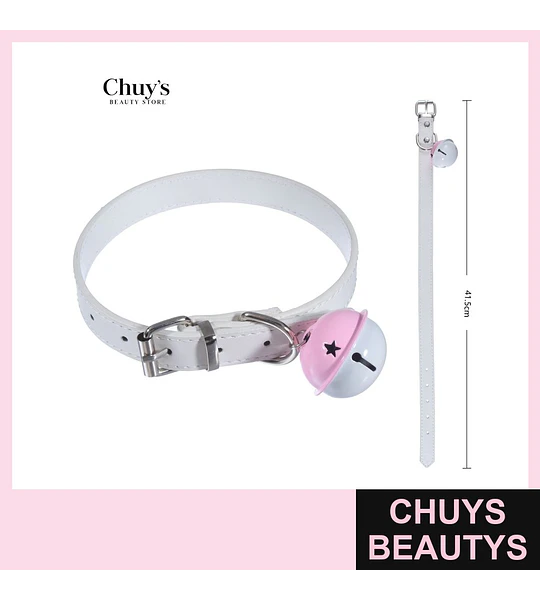Choker con Campana Rosa