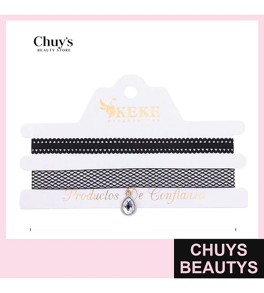 Choker Elegante con Cristal