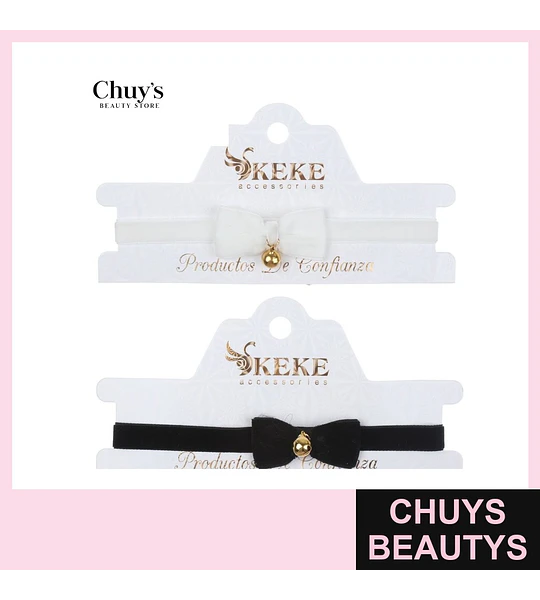 Choker con moño y campana
