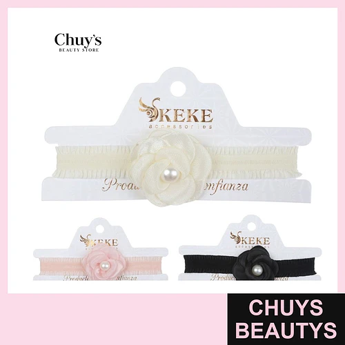 Choker con flor y perla - Chuys Beautys | Chuys Beautys