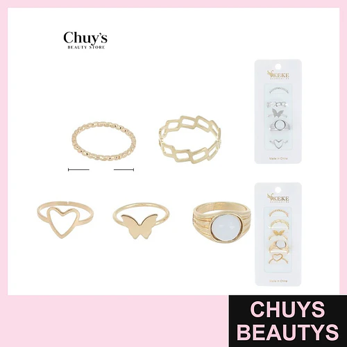 Set de Anillos Surtidos - Chuys Beautys | Chuys Beautys