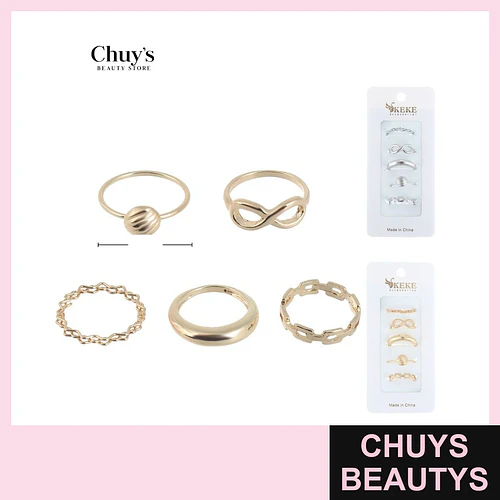 Set de Anillos Surtidos - Chuys Beautys | Chuys Beautys