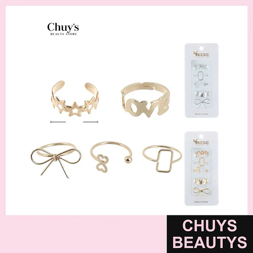 Set de Anillos Surtidos - Chuys Beautys | Chuys Beautys